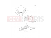 Decals(White) - Kawasaki NINJA 300 (EX300AFFA) 2015