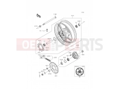 Rear Hub - Kawasaki ER-6f (EX650EGF) 2016