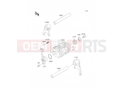Gear Change Drum/Shift Fork(s) - Kawasaki KAZER (AN110-D3) 2001