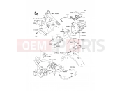 KAWASAKI W650 (EJ650-C7P) Frame Fittings