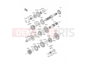 Transmission - Kawasaki ER-6f (EX650A7F) 2007