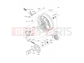 Rear Hub - Kawasaki ER-6f (EX650A7F) 2007