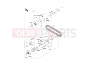 Driven Converter/Drive Belt - Kawasaki MULE 600 (KAF400B9F) 2009