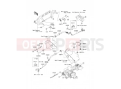 Front Brake Piping - Kawasaki MULE 600 (KAF400B9F) 2009