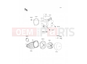 Air Cleaner - Kawasaki KX500 (KX500-E15) 2003