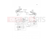 Labels - Kawasaki KX85 (KX85A6F) 2006
