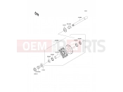 Front Hub - Kawasaki KX450F (KX450D7F) 2007
