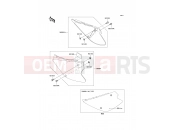 Side Covers - Kawasaki KX85 (KX85A7F) 2007
