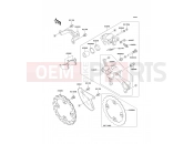 Rear Brake - Kawasaki KX450F (KX450FCF) 2012