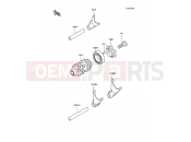 KAWASAKI KX80 (KX80-P3) Gear Change Drum/Shift Fork(s)