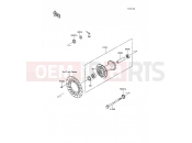 KAWASAKI KX80 (KX80-P3) Front Hub