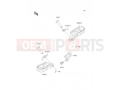 Footrests - Kawasaki KX500 (KX500-E4) 1992