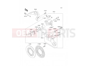 Rear Brake - Kawasaki KX500 (KX500-E9) 1997