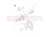 Front Hub - Kawasaki KX100 (KX100-C3) 2000