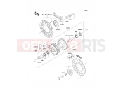 Rear Hub - Kawasaki KX100 (KX100-C3) 2000