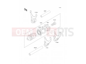 KAWASAKI 2001 Gear Change Drum/Shift Fork(s)