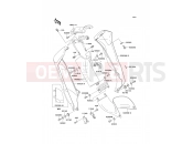 KAWASAKI KAZER (AN110-D2) Leg Shield/Chain Cover