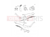 KAWASAKI KAZER (AN110-D2) Decals(Black)