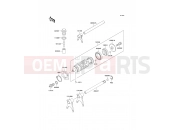 Gear Change Drum/Shift Fork(s) - Kawasaki KLE250 (KLE250-A5) 2000