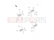 Footrests - Kawasaki KLE250 (KLE250-A5) 2000