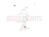 Labels - Kawasaki KLE250 (KLE250-A5) 2000
