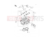 Cylinder Head - Kawasaki KLE500 (KLE500-A10) 2000