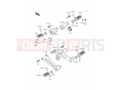 Footrests - Kawasaki KLE500 (KLE500-A10) 2000