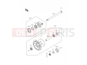 Front Hub - Kawasaki KLE500 (KLE500-A10) 2000