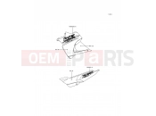 Decals(Gold/White) - Kawasaki KLE500 (KLE500-A10) 2000