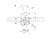 Cylinder Head - Kawasaki KLE500 (KLE500-A12) 2002