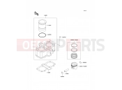 Cylinder/Piston(s) - Kawasaki KLE500 (KLE500-A12) 2002