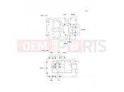 Crankcase Bolt Pattern - Kawasaki KLE500 (KLE500-A12) 2002