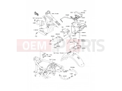 Frame Fittings - Kawasaki W650 (EJ650-A4) 2002