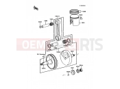 Crankshaft/Piston(s) - Kawasaki KDX80 (KDX80-C4) 1987