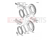 Wheels/Tires - Kawasaki KDX80 (KDX80-C4) 1987