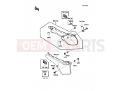 Side Covers - Kawasaki KDX80 (KDX80-C4) 1987