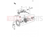 KAWASAKI KLR250 (KL250-D4) Front Hub