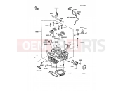 Cylinder Head - Kawasaki KLR500 (KL500-A1) 1987