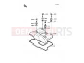 Cylinder Head Cover - Kawasaki KLR500 (KL500-A1) 1987