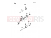 Gear Change Drum/Shift Fork(s) - Kawasaki KLR500 (KL500-A1) 1987