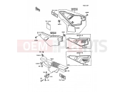 Side Covers/Chain Cover(1/2) - Kawasaki KLR500 (KL500-A1) 1987
