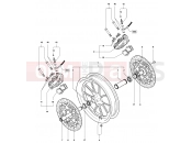 MV Agusta Brutale 910 R Italia Front Wheel Assembly (910R)