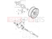 MV Agusta Brutale 1090 R 2012 Rear Wheel Assembly
