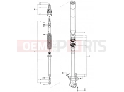 Front Fork Right - MV Agusta 1999 F4 750 ORO