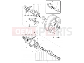 MV Agusta 2004-2006 F4 1000S Rear Wheel Assembly