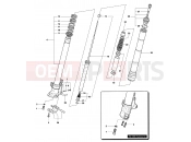 Front Fork Left - MV Agusta 2004-2006 F4 1000S 1+1