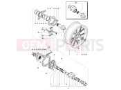 MV Agusta 2006-2007 F4 1000R Rear Wheel Assembly
