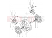 MV Agusta 2006-2007 F4 1000R Front Wheel Assembly