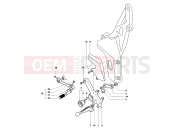 MV Agusta 2006-2007 F4 1000R Footrest Assembly Left