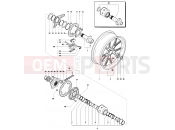 Rear Wheel Assembly - MV Agusta 2007-2008 F4 312R 1000 1+1